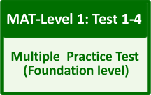 MAT Level 1 Test 1-4 (multipack)